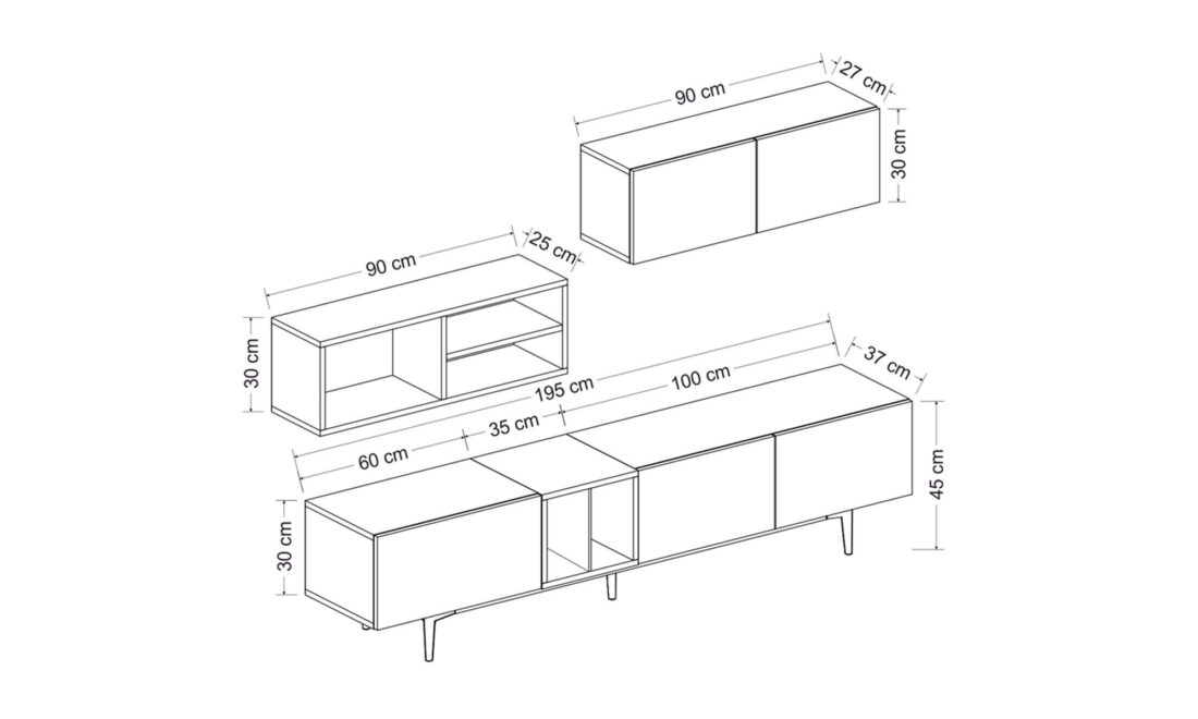 a drawing of a shelf