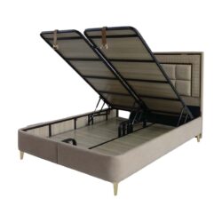 a bed with a lift up bed