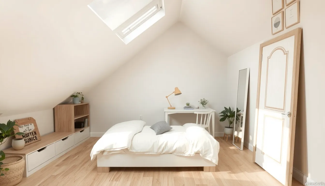 amenagement chambre sous pente