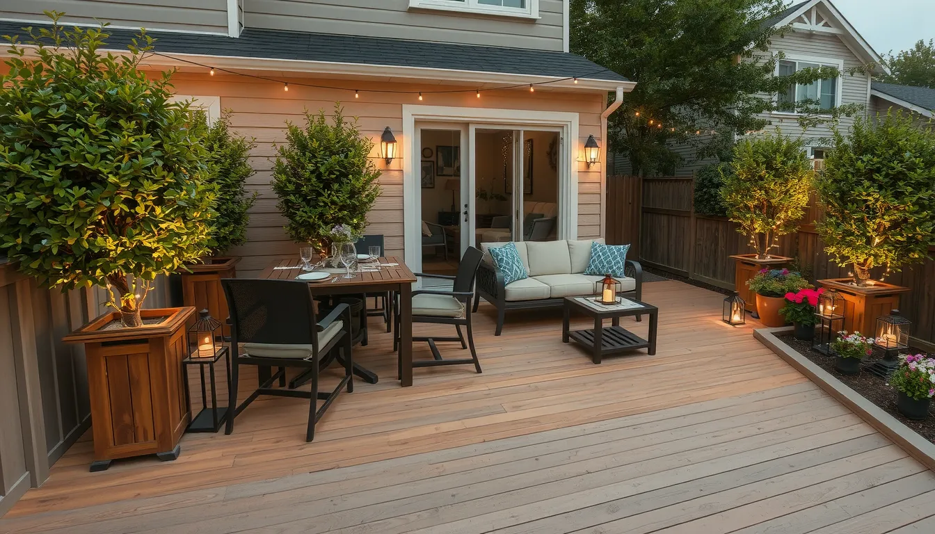 aménagement terrasse devant maison
