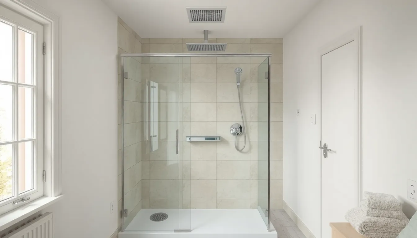 douche dans la chambre