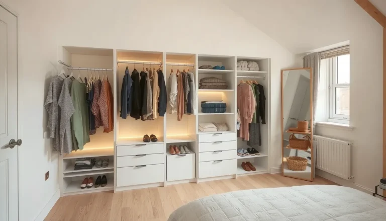Dressing dans la chambre : 7 solutions d&rsquo;aménagement pour petits espaces