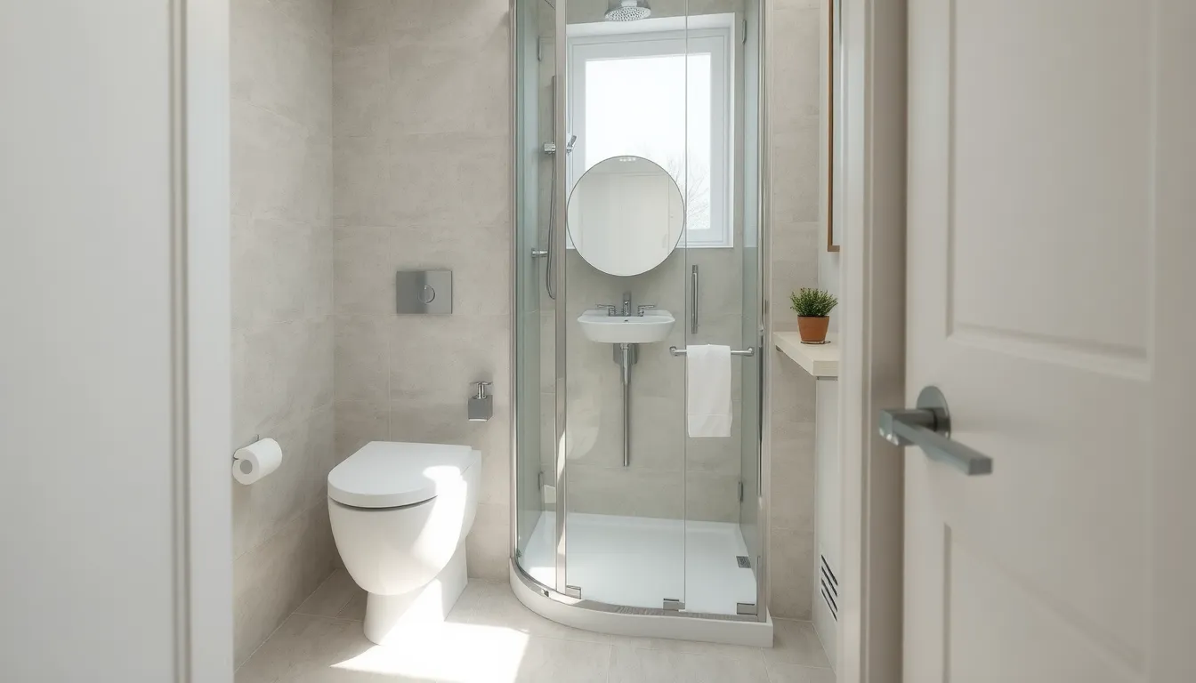 mini salle de bain avec wc