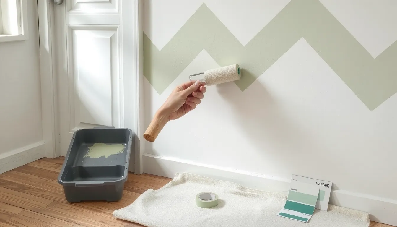 idée motif peinture mur